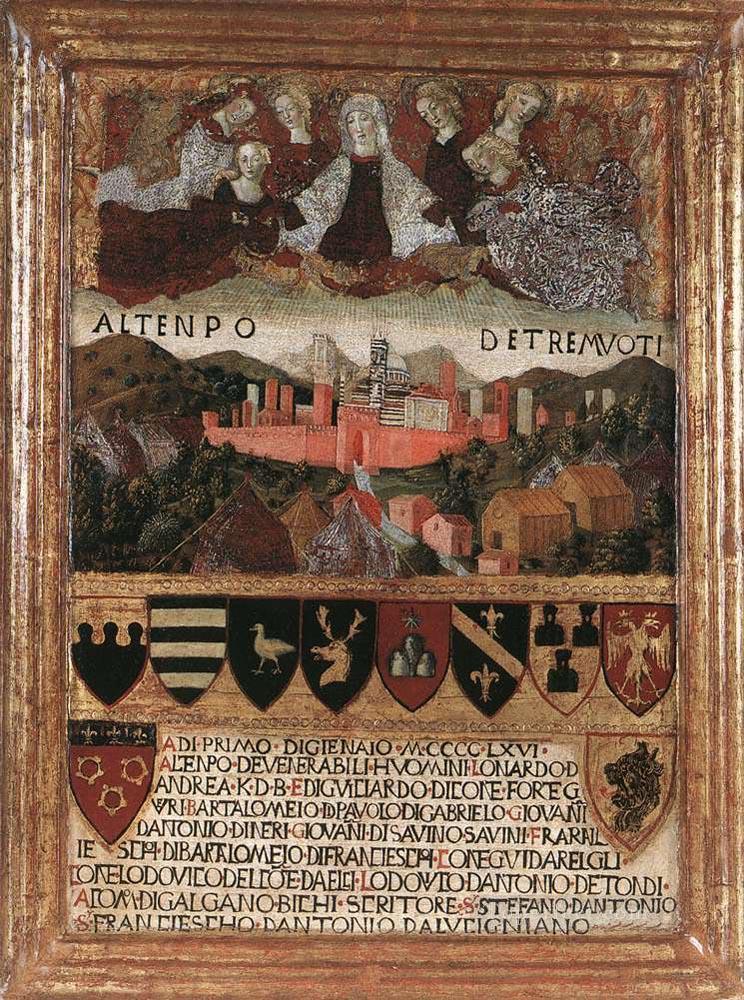 Madonna Del Terremoto Sienese Francesco di Giorgio Oil Paintings